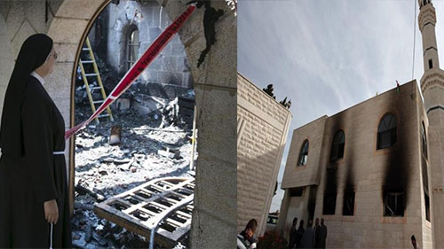Colonos judíos profanan iglesias y mezquitas en Palestina ocupada