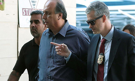 Detienen al gobernador de Río de Janeiro por corrupción