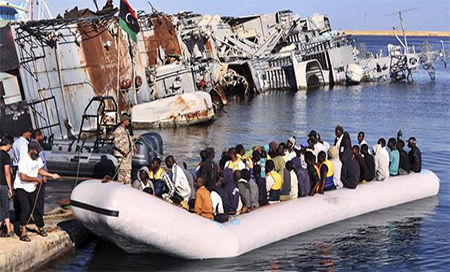 Más de 15.000 migrantes fueron rescatados por guardacostas libios en 2018