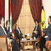 Sayyed Nasrallah recibi&oacute el General Aoun en la presencia de Bassil y el Khalil
