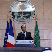 El rey saudí aborda la crisis siria con el presidente franc&eacute;s