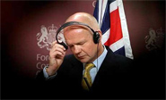 Hague a favor de espiar en EEUU y Reino Unido