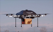 Pedido vía Internet, enviado con un drone