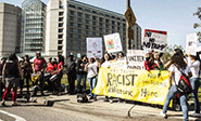 Californianos protestan contra Donald Trump