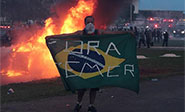 Manifestaci&oacute;n contra Temer frente al Congreso brasile&ntilde;o