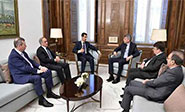 Presidente sirio sostiene encuentro con parlamentarios belgas