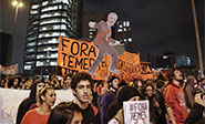 Enfrentamientos junto a la vivienda del presidente de Brasil
