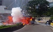 Siete militares heridos por una explosi&oacute;n en Venezuela