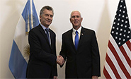 Pence: EEUU no se quedar&aacute; de brazos cruzados ante la crisis en Venezuela 