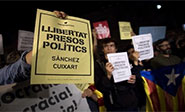 Catalu&ntilde;a protesta contra el encarcelamiento de dos l&iacute;deres independentistas