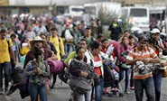 Caravana de migrantes llega a la Ciudad de M&eacute;xico rumbo a EEUU
