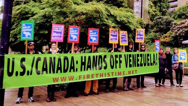 Campa&ntilde;a de Solidaridad con Venezuela exige a EEUU y Canad&aacute; poner sus manos fuera del pa&iacute;s sudamericano