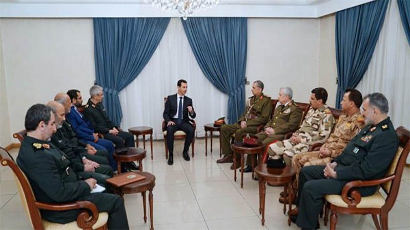 Presidente sirio se re&uacute;ne con los jefes de Estados Mayores de los Ej&eacute;rcitos de Ir&aacute;n e Iraq