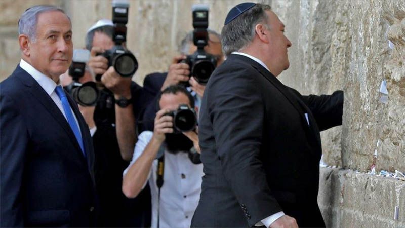 Trump es un &ldquo;enviado de Dios&rdquo; para salvar al r&eacute;gimen sionista, opina Pompeo
