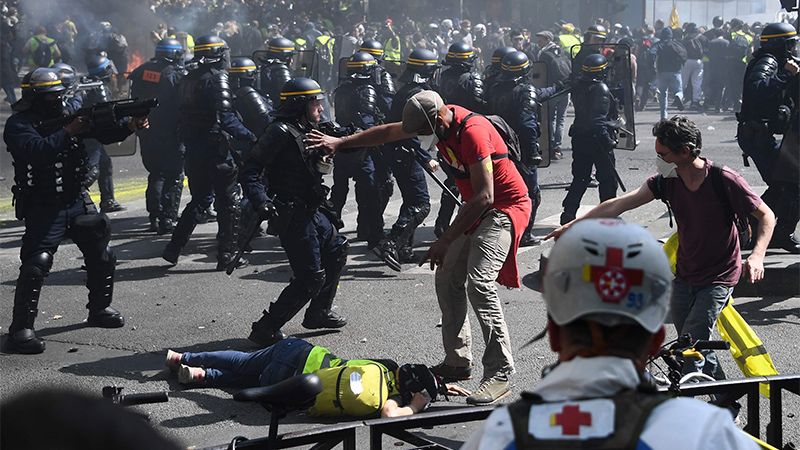 Disputas con la polic&iacute;a francesa en la 23.a semana de protestas de los &ldquo;chalecos amarillos&rdquo;