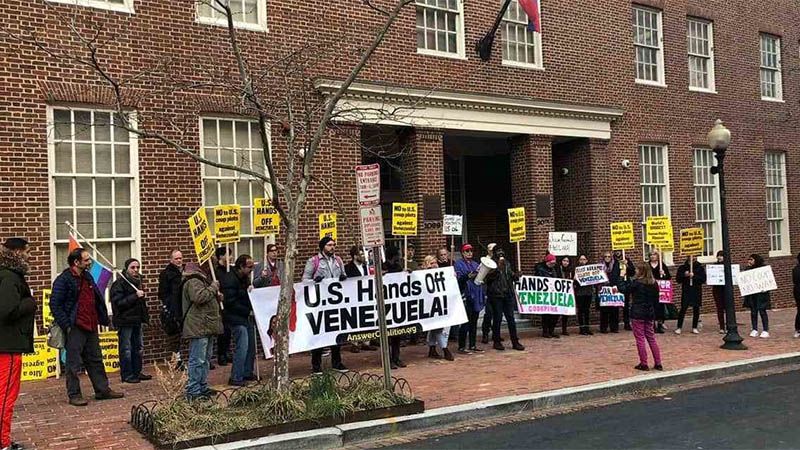 EEUU ofrece entregar la embajada venezolana en Washington al golpista Guaid&oacute; &ldquo;si lo pide&rdquo;