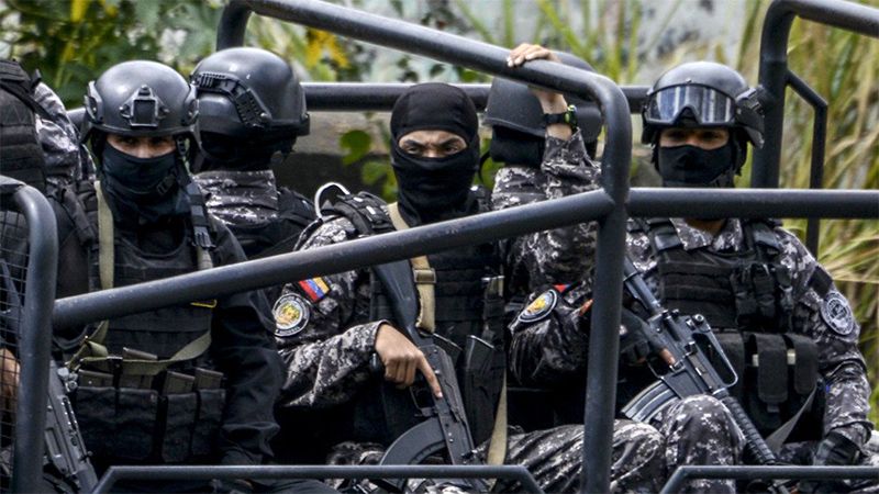 Las Fuerzas Especiales de Polic&iacute;a Nacional venezolana ratifican apoyo al presidente Maduro