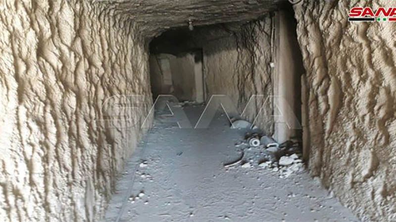 Ej&eacute;rcito sirio descubre los t&uacute;neles que usaban los terroristas en el campo de Idlib