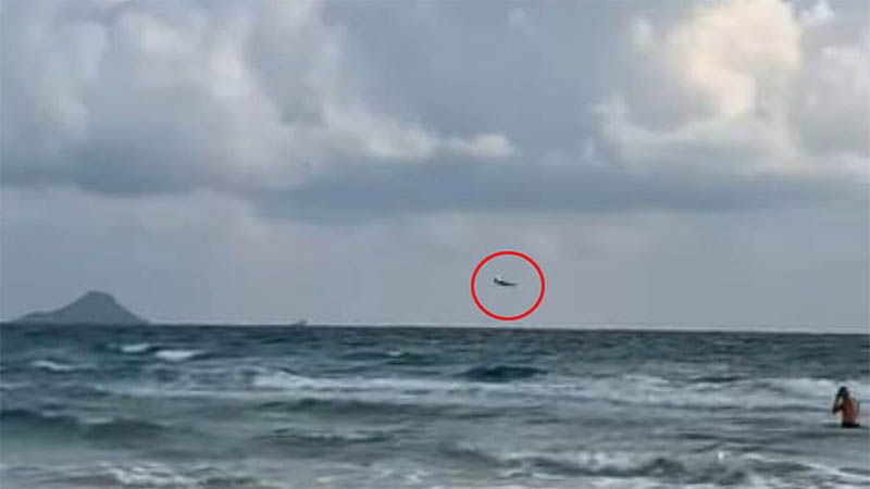 Un avi&oacute;n de la Fuerza A&eacute;rea Espa&ntilde;ola se estrella en el mar Mediterr&aacute;neo