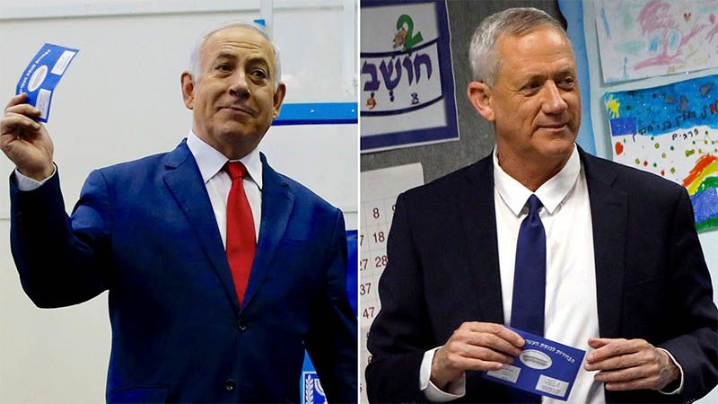 Empate entre Netanyahu y Gantz a punto de terminar recuento de votos