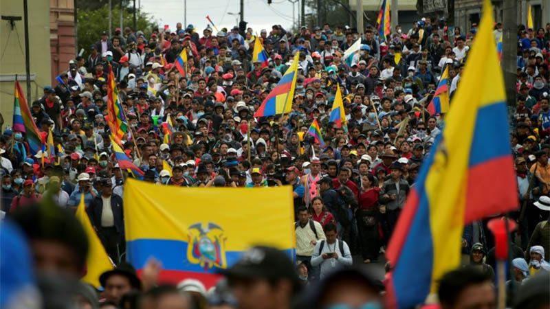 Masiva manifestaci&oacute;n en Quito contra el Gobierno de Moreno