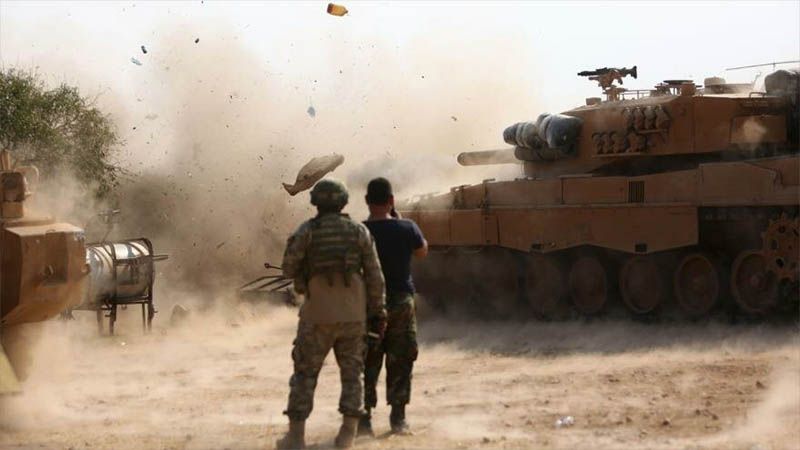Ej&eacute;rcito turco y sus milicias aliadas atacan a tropas sirias en Al-Hasaka