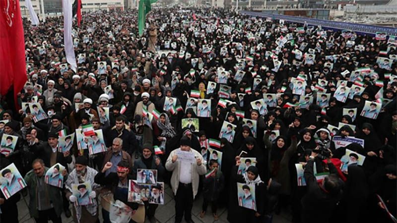 Contin&uacute;an masivas marchas en Ir&aacute;n en repudio a los disturbios