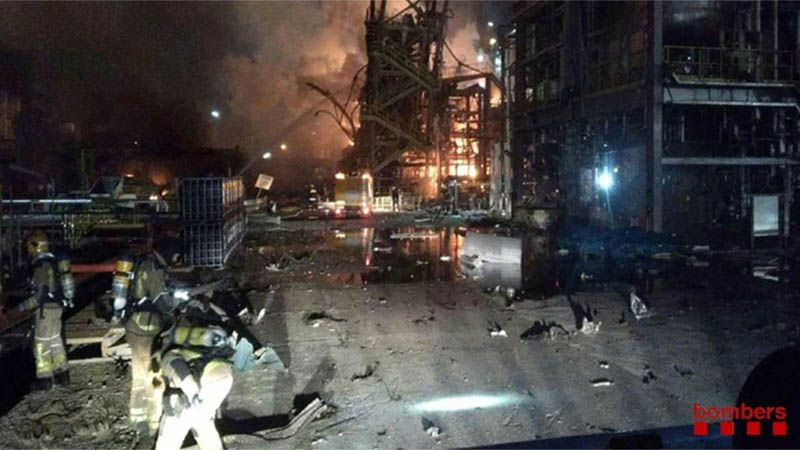 Tres muertos en la explosi&oacute;n de una planta qu&iacute;mica en Espa&ntilde;a