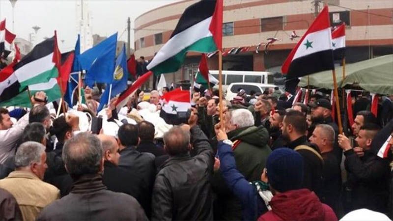 Protestas en Siria contra la presencia de fuerzas ocupantes de EEUU