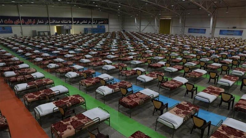 El ej&eacute;rcito iran&iacute; levanta un hospital de 2000 camas en tan solo 48 horas