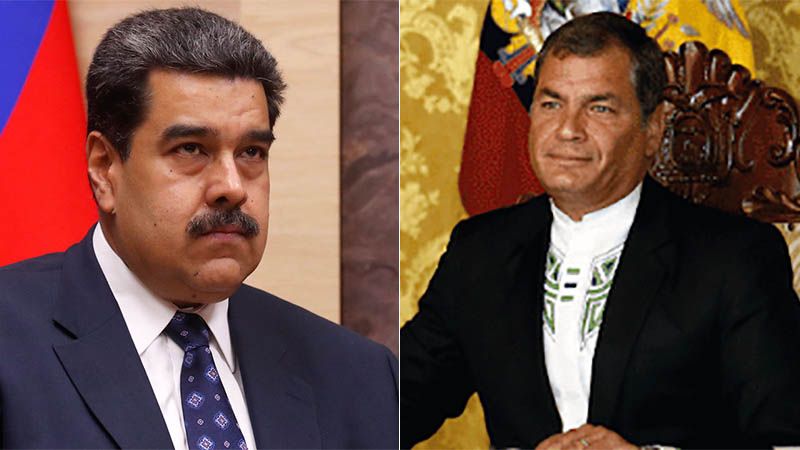 Maduro condena persecuci&oacute;n pol&iacute;tica y judicial contra Rafael Correa