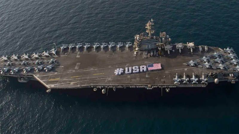 Un total de 550 marines del portaviones USS Theodore Roosevelt dan positivo en COVID-19