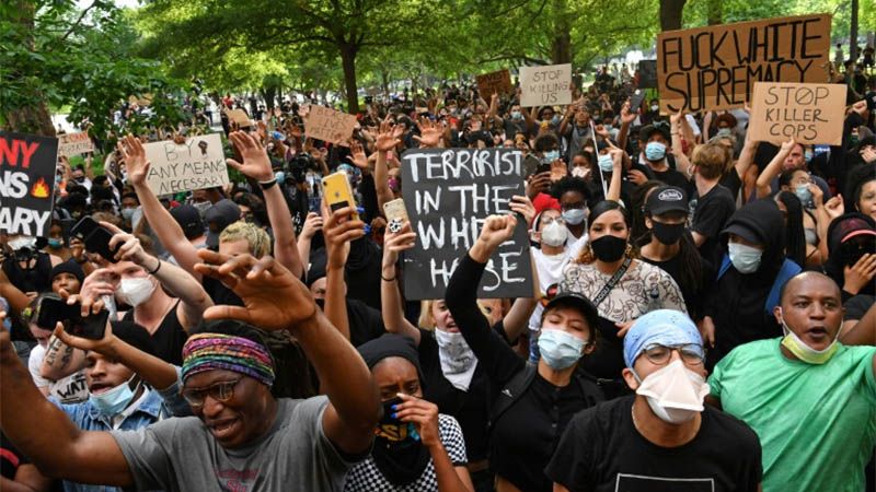 Las protestas se multiplican en EEUU y llegan a la Casa Blanca