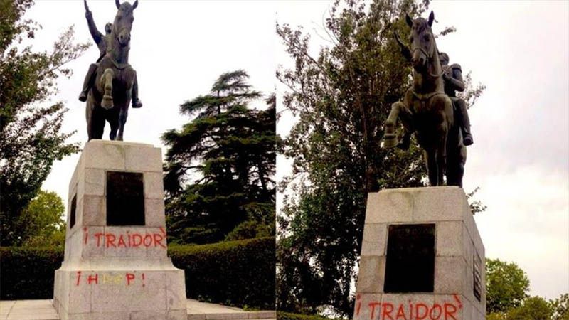 Venezuela condena ataque a estatua de Sim&oacute;n Bol&iacute;var en Madrid