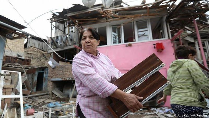 La mitad de la poblaci&oacute;n de Nagorno Karabaj, desplazada por el conflicto con Azerbaiy&aacute;n