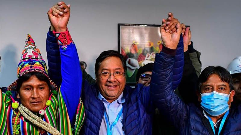 Venezuela celebra el triunfo del MAS en Bolivia