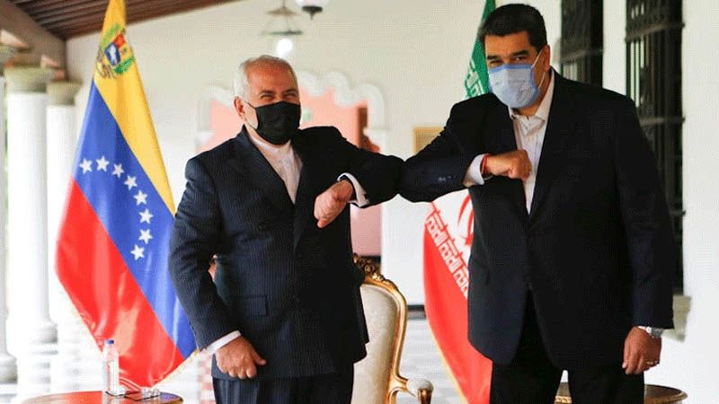 La c&aacute;lida bienvenida de Maduro al canciller de Ir&aacute;n