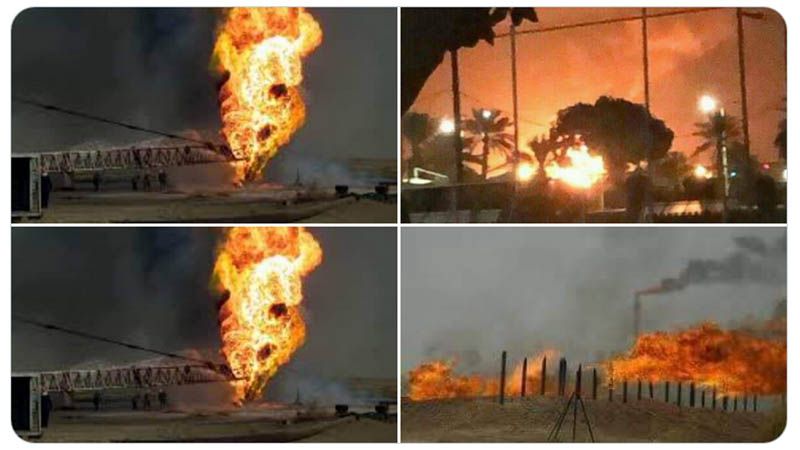 Explosiones e incendios en campos petroleros emirat&iacute;es