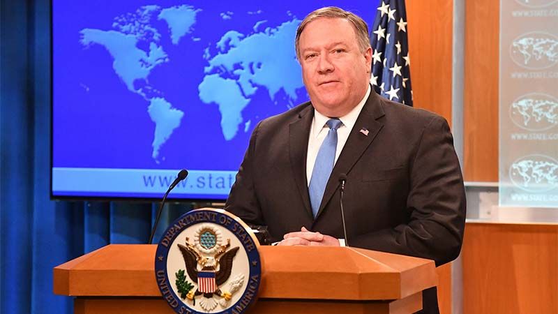 Pompeo en cuarentena tras contacto con un caso de COVID-19