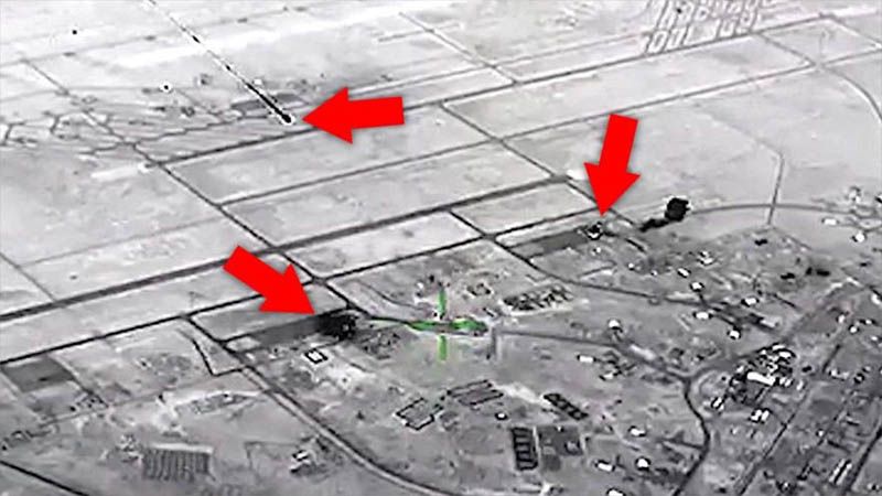 Estados Unidos publica im&aacute;genes a&eacute;reas  del ataque de Ir&aacute;n a su base en Iraq
