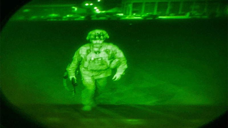 El &uacute;ltimo soldado de Estados Unidos en abandonar Afganist&aacute;n