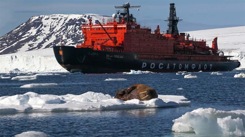 India ayudar&aacute; a Rusia a convertir el &Aacute;rtico en una ruta comercial internacional