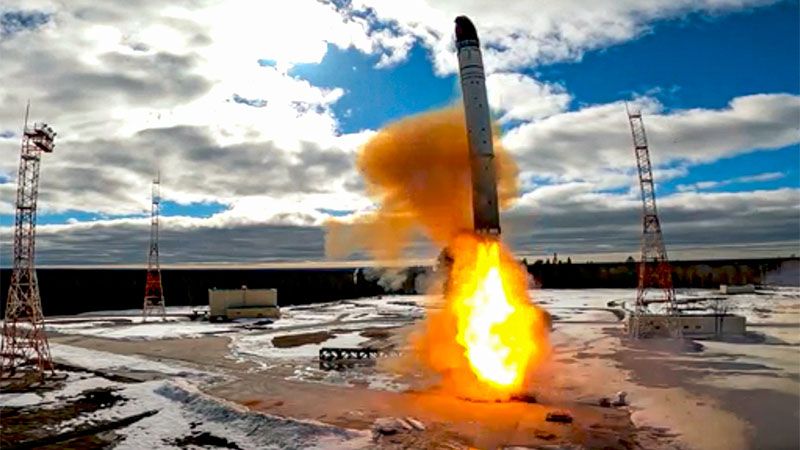 Rusia amenaza con Sarmat a los &ldquo;cobardes&rdquo; que cerraron el paso a Lavrov