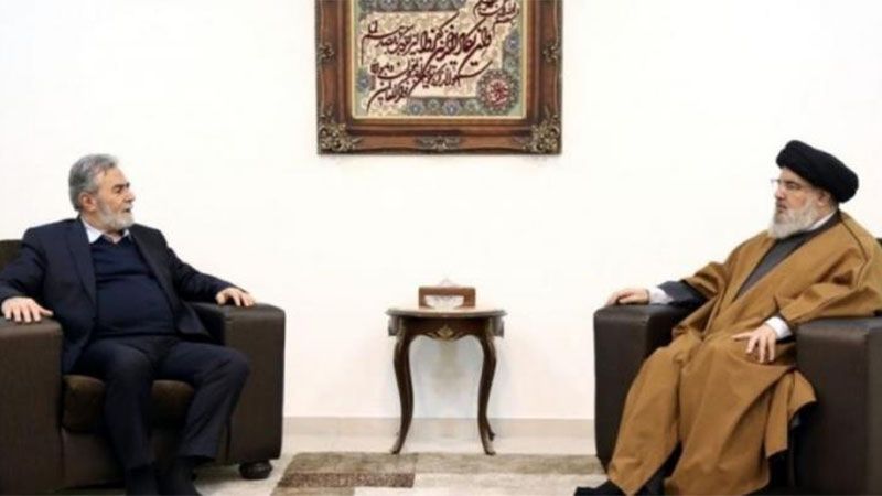 Nasrol&aacute; mantiene un encuentro con el l&iacute;der palestino de la Yihad Isl&aacute;mica