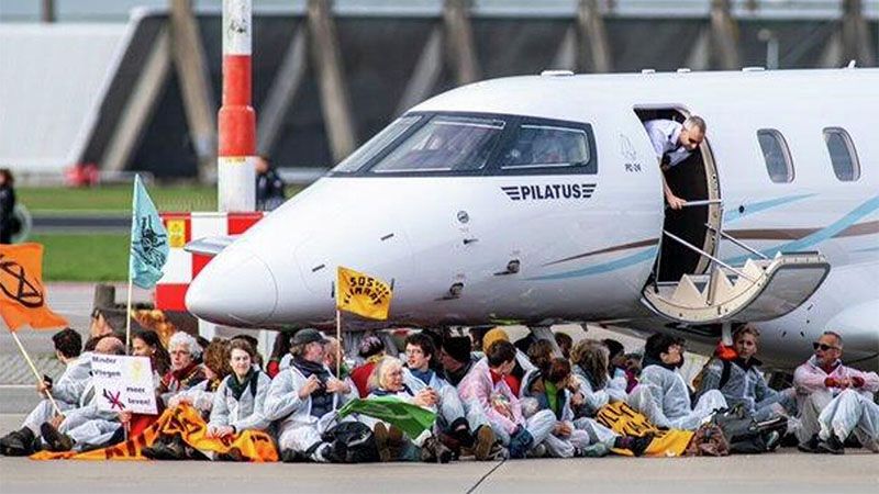 Pa&iacute;ses Bajos detiene a m&aacute;s de 200 activistas tras ocupar un aeropuerto de &Aacute;msterdam