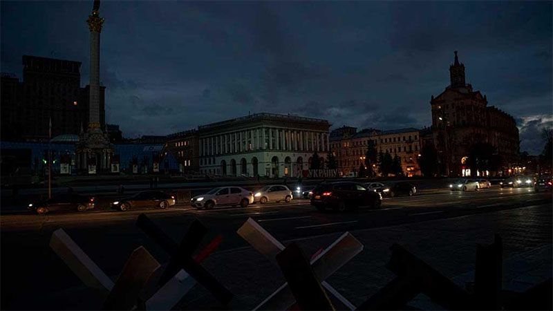 Anuncian por tercer d&iacute;a apagones en Kiev y siete provincias de Ucrania