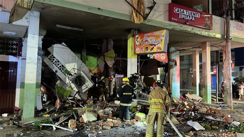 M&aacute;s de tres heridos por una explosi&oacute;n en Jipijapa
