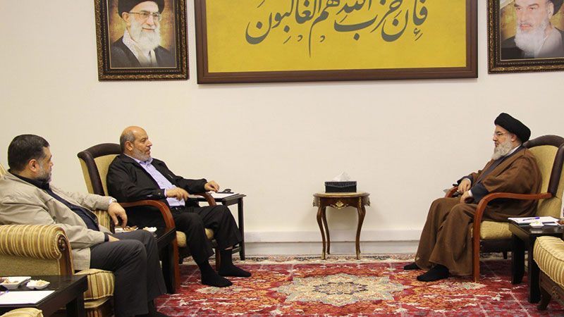 L&iacute;der de Hezbol&aacute; y altos cargos de Hamas mantienen una reuni&oacute;n en L&iacute;bano