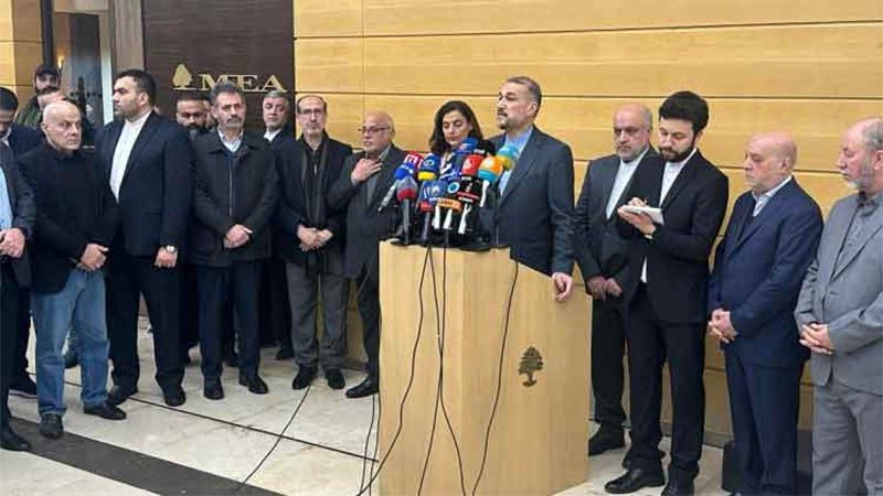 Canciller de Ir&aacute;n denuncia en L&iacute;bano apoyo de Estados Unidos a la agresi&oacute;n israel&iacute;