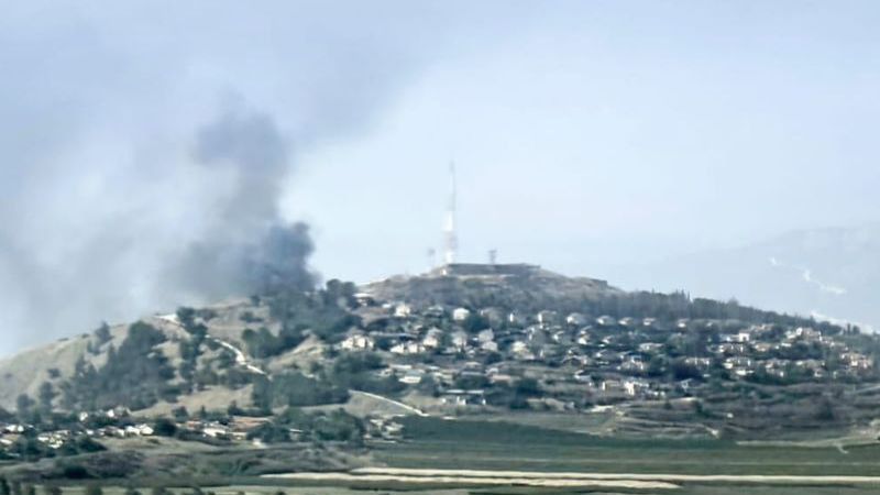 La colonia de Metula se incendia tras ser alcanzada por misiles de la Resistencia (v&iacute;deo)